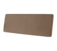 SYLC Stretch Sofa Seat Cushion Covers, Couch Settee Cushion Replacement for Lounge/Motorhome/Caravan Non-slip with Elastic Band and 4 Ties (Camel,2-Seater)