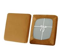 SYLC Stretch Sofa Seat Cushion Covers, Non-slip Sofa Cushion Cover with Ties and Elastic Bands, Velvet Couch Cushion Covers Replacement (Yellow,Large 1-Seater)