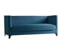 SYLC Stretch Velvet Chesterfield Sofa Cover, Large Couch Cover with Seat Cushion Cover for Curved Settee Armchair 230-300 Cm (Haze blue,XL sofa+1pc Large 4-seat)