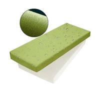 SYLC Waterproof Garden Bench Cushion Outdoor Patio Cushions Seat Pad for Rattan Chair Sofa Settee Couch Swing Customisation (Apple green,80×30×10cm +Sponge)