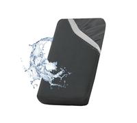 SYLC Waterproof Sofa Cushion Cover, Non-slip Sofa Seat Cushion Covers with Ties, Stretch Couch Cushion Covers Replacement (Dark Grey,W 90-130 cm, D 70-85 cm)