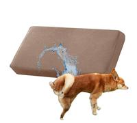 SYLC Waterproof Sofa Cushion Cover, Stretch Sofa Seat Cushion Covers Couch Cushion Covers Replacement for Living Room/Patio/Garden Rattan/Outdoor (Khaki,2 Seater)