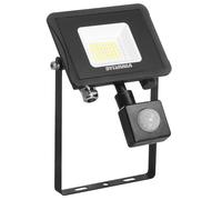Sylflood LED IP65 Floodlight Black 27W 4000K with PIR Sylvania