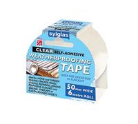 Sylglas Weatherproofing Tape 50mm X 6M Clear Multi Colour (50mm Wide X 6 Metres)