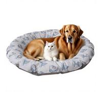 SYLIKENATE Pet Summer Cooling Wonder, Cute Pattern pet-Specific ice pad, pet Comfort ice pad, The Must-Have Cooling mat for Cats and Dogs in Summer (C, Small)