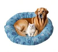 SYLIKENATE Pet Summer Cooling Wonder, Cute Pattern pet-Specific ice pad, pet Comfort ice pad, The Must-Have Cooling mat for Cats and Dogs in Summer (D, Large)