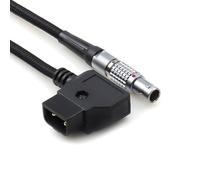 Sylinkcables D-TAP to LEMO-Compatible 2-Pin 0B Male Power Cable for Blackmagic Pyxis、Teradek、SmallHD、Z-CAM E2、DJI-Ronin RSC RS2 RS3 Switronix (45cm Straight)