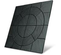 Sylkbuild Circular Paving Slabs With Squaring Off Kit - Santiago - Welsh Slate - 3.24M2 Coverage
