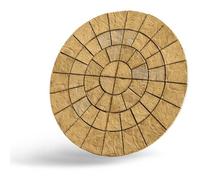 Sylkbuild Large Circular Patio Kit - Santa Maria- Barley - Mixed Size - (Diam) 2.56M