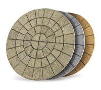 Sylkbuild Large Circular Patio Kit - Santa Maria- Weathered Moss - Mixed Size - (Diam) 2.56M