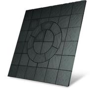 Sylkbuild Large Circular Paving Slabs With Squaring Off Kit - Santiago - Welsh Slate - 7.29M2 Coverage