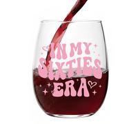 Sylona Elegant 60th Birthday Gifts for Women - Stemless Wine Glass, Lasting Friendship Keepsake, Premium Present for Mum & Ladies' Celebrations