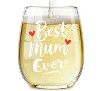 Sylona Mum Era Stemless Glass Cup - Birthday Gift for Mum, Elegant Keepsake Drinkware for Mother, Special Present from Daughter or Son
