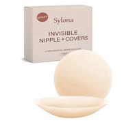 Sylona Silicone Nipple Covers, Nipple Covers, Invisible Bra, Reusable Breast Pads, For Off-The-Shoulder Dresses & Formal Gowns Medium Size 10cm Ivory