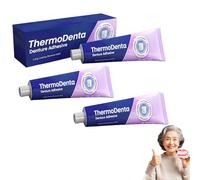 Sylovona Glow Thermodental Denture Adhesive, Professional Long-Lasting DentureAdhesive, Comfort Seal for Dentures, Thermoplastic DentureAdhesive for Secure Comfort Fit (3PCS)