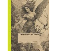 Sylph Of Fairy Composition Notebook 7.5x9.25in clear layout All Design Book 100 Story Pages Gray Paperback: Gray Paperback