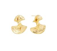 Sylph Twisted Stud Earrings for Women,Gold Leaf Earrings Trendy Minimalist Geometric Jewelry, Stainless Steel, No Gemstone