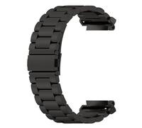 Sylphicryst smartwatch Strap Compatible with Amazfit Active Edge(A2212),Quick Release Stainless Steel Metal Replacement Bracelet Wristband,Black