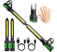 SYLSTAR 2400LM Magnetic Inspection Lamp with Upgraded Sensor Control, 4400mAh Rechargeable Under Bonnet Work Light with Hooks & Magnetic Base for Mechanic Car Repairing, Garage Workshop, Emergency