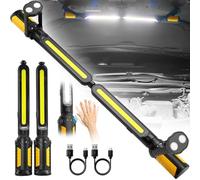 SYLSTAR Rechargeable Work Light with Sensor Control, 2400 Lumens Magnetic LED Inspection Lamp 4400mAh Battery Powered Under Bonnet Inspection Light with Hook for Car Repair, Garage, Workshop