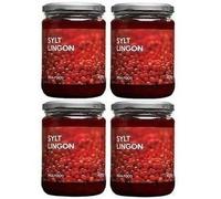 Sylt Lingon, Authentic Swedish Lingonberry Preserves - 4 Jars, 14 oz Each | Premium Quality, All-Natural, Tart & Sweet Spread