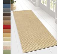 Sylt Sisal Rug Floor Runner, Woven Natural Fibre Area Rug Runner, Home Bedroom Living Room Rug, Natural Fibre Rug Carpet Runner (80 x 150 cm, Ivory)