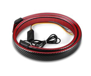 SYLTER Car Rear Light Assemblies 130cm Multifunction Car LED Spoiler Light Strip Carbon Fiber Trunk Tail Streamer Rear Wing Brake Trun Signal Lamp DRL Universal Tail Indicator Lamp