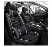 SYLTER Car Seat Protectors Seat Covers Car Seat Cover Leather For Chevy For Cavalier For Trax For Aveo For Camaro For Equinox For Cruze Protectors(Black white pillow)