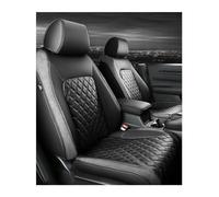 SYLTER Car Seat Protectors Seat Covers Leather Car Seat Covers Automobile Accessories 5 Customized For CR V 2017-2023 With Diamond Pattern Styling(BLACK GRAY)