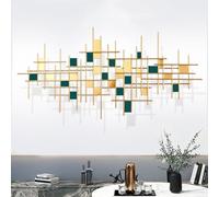 SYLUOQP Touch of Class Large Metal Wall Sculpture Copper - Stainless Steel - Abstract Modern Art Decor for Bedroom, Living Room, Bathroom - Contemporary Style - Horizontal, 130 * 60CM