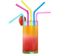 SYLVA-200 Drinking Straws, Multi-Coloured Straws,Weddings, Party Straws -Suitable for Hot & Cold Drinks, Eco-Friendly Bendable Drinking Straws,BPA-Free,Made from Plants