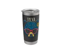 Sylva NC USA Cool Bear Wearing Sunglasses Design Stainless Steel Insulated Tumbler