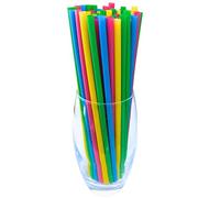 SYLVA - x100 Colourful Straws -Eco Straws- Straight Straws | Multi-Coloured Drinking Straws for Kids & Adults | Straws Perfect for Parties, Picnics & Everyday Use -Straws for Hot & Cold Drinking!