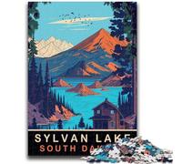 Sylvan Lake Jigsaw Puzzles for Teenagers 1000 Pieces, Perfect for Game Nights, Colorful Toy for Home Gift 1000pcs (50x75cm)