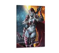 Sylvanas Prints World Of Warcraft Map Poster (10) Canvas Painting Poster Wall Art Decorative Picture Prints Modern Decor 20x30inch(50x75cm)