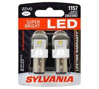 SYLVANIA - 1157 ZEVO LED White Bulb - Bright LED Bulb, Ideal for Daytime Running Lights (DRL) and Back-Up/Reverse Lights (Contains 2 Bulbs)