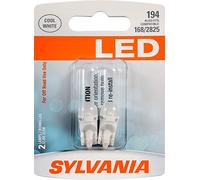 SYLVANIA - 194 T10 W5W LED White Mini Bulb - Bright LED Bulb, Ideal for Interior Lighting - Map, Dome, Cargo and License Plate (Contains 2 Bulbs)