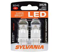 SYLVANIA - 3157 ZEVO LED Red Bulb - Bright LED Bulb, Ideal for Stop and Tail Lights (Contains 2 Bulbs)