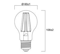 Sylvania E27 filament LED bulb 4W 2,700K 840 lm