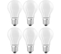 Sylvania GLS Frosted LED Light Bulb, Dimmable, E27, 12W, 1521 Lumens, Warm White 2700K - 6 Pack