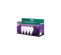 SYLVANIA GLS Frosted LED Light Bulb, E27, 8.5W, 806 Lumens, Warm White 2700K - 4 Pack