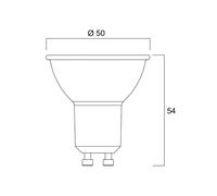 Sylvania GU10 5W 4000K dimmable 36° 475 lm reflector LED bulb