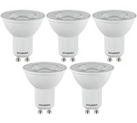 SYLVANIA GU10 LED Light Bulbs - 5 Pack, 4.2W (50W Equivalent), 350 Lumens, Neutral White (4000K) - Energy Efficient Spotlight Bulbs for Home & Office Lighting