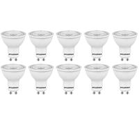 Sylvania GU10 LED Light Bulbs, Glass Lens Finish, 5W (50W Equivalent), 345 Lumens, Warm White 3000K - 10 Pack