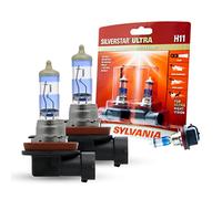SYLVANIA - H11 SilverStar Ultra - High Performance Halogen Headlight Bulb, White, 2 Pack