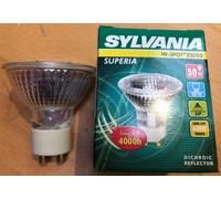 SYLVANIA Halogen Lamp Hi-Spot ESD50 230V 50W GZ10 50° Warm White Dimmable Lamp [EEK: D]