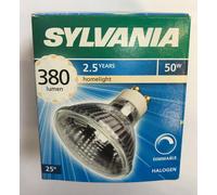 SYLVANIA HI SPOT 63 50W Halogen GU10 Flood 25° Warm White Dimmable