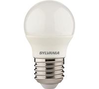 Sylvania LED 45mm Round 4.5W (40W) E27 Opal Daylight