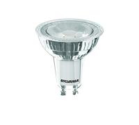 SYLVANIA LED Bulb, GU10 Socket, 405 lumens, Warm White (3000 Kelvin), 5 watt Power, 12,000 Hours Life, 50 mm Diameter, 56 mm Length, Clear Reflector Piston, Pack of 1