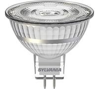 Sylvania LED Bulb, GU5.3 Socket, 345 Lumens, Homelight (2700 Kelvin), 4.4 Watt Power, 15000 Hours Life, 50 mm Diameter, 55 mm Length, Clear Reflector Bulb, Pack of 1